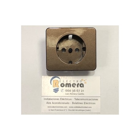 TAPA ENCHUFE DISCO K 237/5 COLOR BRONCE SINTRA 588016