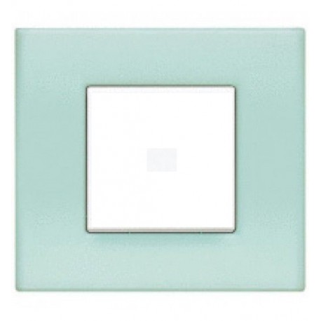 PLACA / MARCO 1 ELEMENTO VERDE OPALINO BTICINO LIGHT