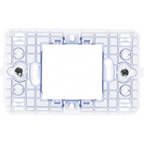 SOPORTE CON TORNILLOS 2 MÓDULOS ESTRECHOS COLOR TRANSPARENTE BTICINO MAGIC MATIX 503S/2A