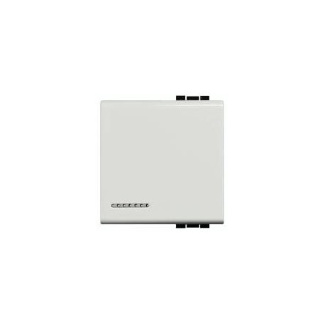 CUBRE TECLAS METÁLICO COLOR BLANCO BTICINO LIVING L4931/2BA