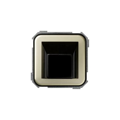 PLACA CIEGA MARRON DECORADO