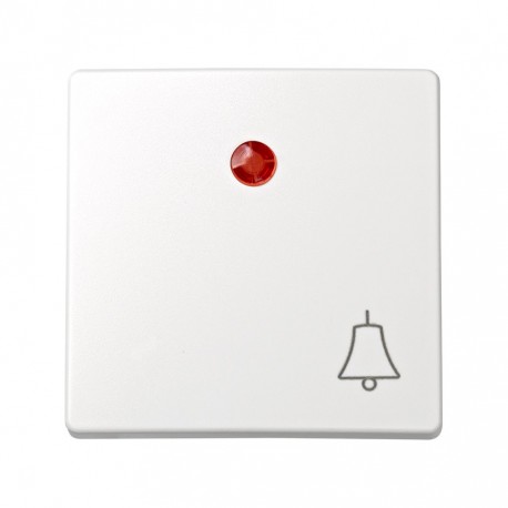 TECLA PULSADOR CAMPANA CON VISOR ROJO BLANCO SIMON 73 73015-60