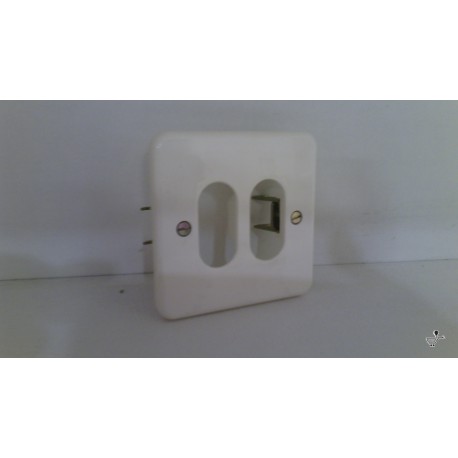 PLACA 2 ELEMENTOS BLANCA