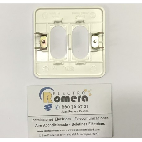 PLACA 1 ELEMENTO BLANCA BJC BLANCO CLICK