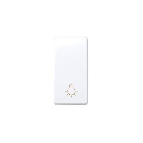 Pulsador luz modulo estrecho blanco nieve