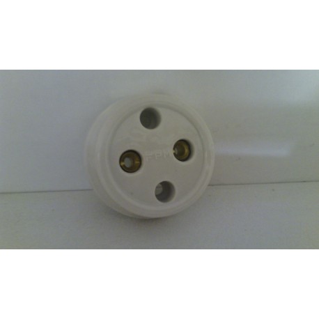 BASE ENCHUFE BIPOLAR  100% PORCELANA FONTINI FPM