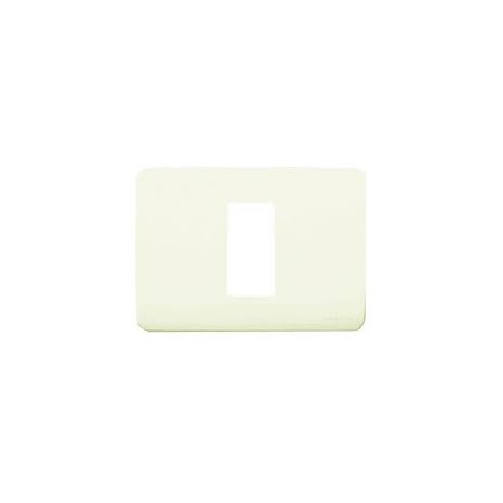 PLACA 4 MODULOS CON BASTIDOR METALICO BLANCO ALPINO STYLO