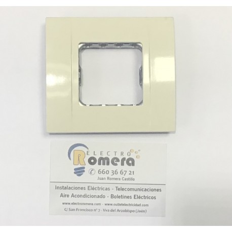 MARCO 2 ELEMENTOS HORIZONTAL  REACONDICONADO NIESSEN RESTYLO BLANCO ALPINO 2772.1 BA