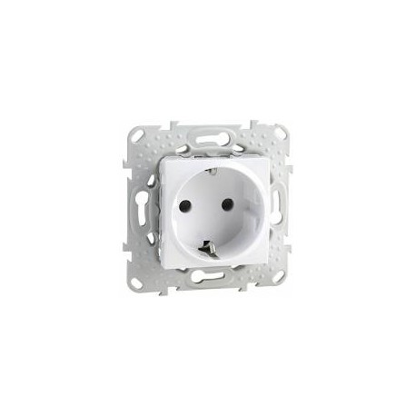 ENCHUFE SHUCKO BLANCO TORNILLOS U3.036.18