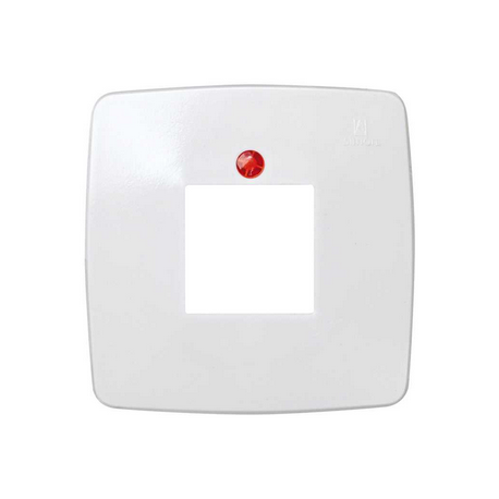 PLACA CUADRADA CON VISOR ROJO 