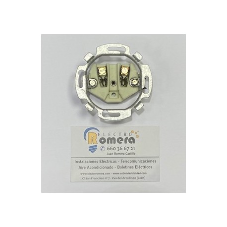 Base enchufe bipolar BJC IBIZA porcelámico 10531
