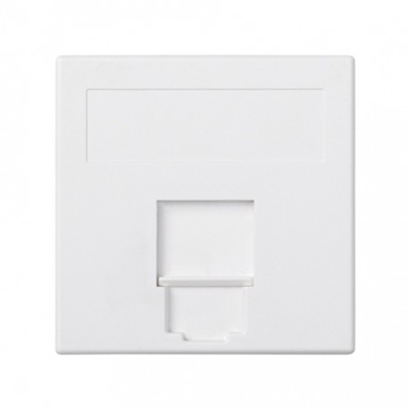 PLACA 50X50 PLANA C/VENT P/1RJ45 SIMON 500 50000085-030