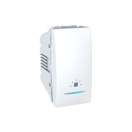 PULSADOR LUZ C/PILOTO LOC. NOCTURNA BLANCO EUNEA UNICA U3.106.18LN