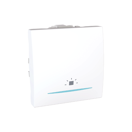 PULSADOR LUZ C/PILOTO LOC. NOCTURNA BLANCO EUNEA UNICA U3.206.18LN