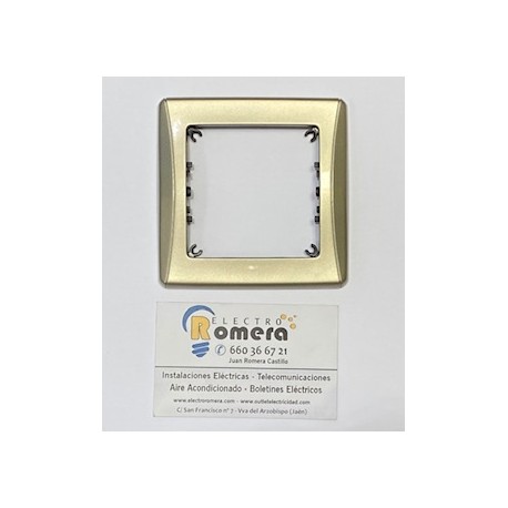 MARCO 1 ELEMENTO + EMBELLECEDORES LATERALES SM-180 COLOR TITANIO
