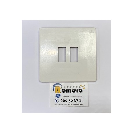 PLACA 2 ELEMENTOS BLANCA SIMON 24 24649-2B