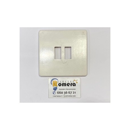 PLACA 2 ELEMENTOS BLANCA SIMON 24 24649-2B