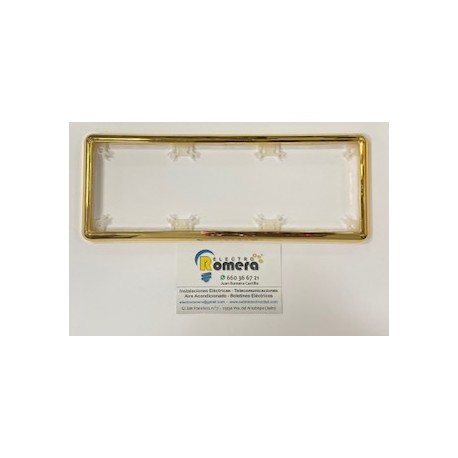 MARCO EMBELLECEDOR 3 ELEMENTOS ORO  EUNEA SERIE SEGRE 65406.04