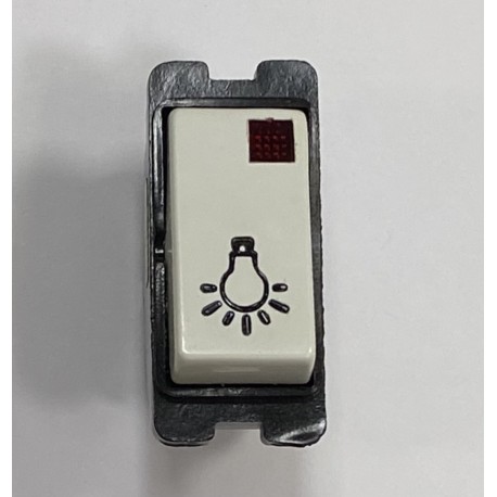 PULSADOR CON LUMINOSO BLANCO PLASTIMETAL UNICAJA 434-L
