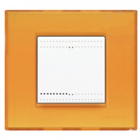 PLACA / MARCO 1 ELEMENTO COLOR AMBRA OPALINO BTICINO LIGHT N4802AP