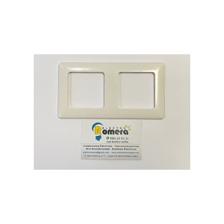 MARCO 2 ELEMENTOS NIESSEN SERIE 6000 6072 BLANCO