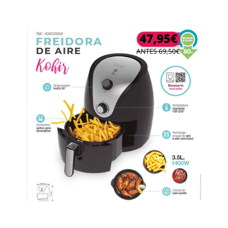 Freidora de aire Kohir 3,5L