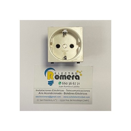 BASE ENCHUFE BIPOLAR CON TOMA TIERRA LATERAL 29432-31