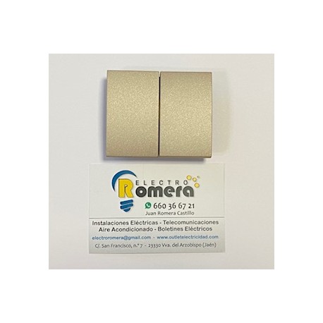 TECLA DOBLE COLOR ARENA LEGRAND 7776 12