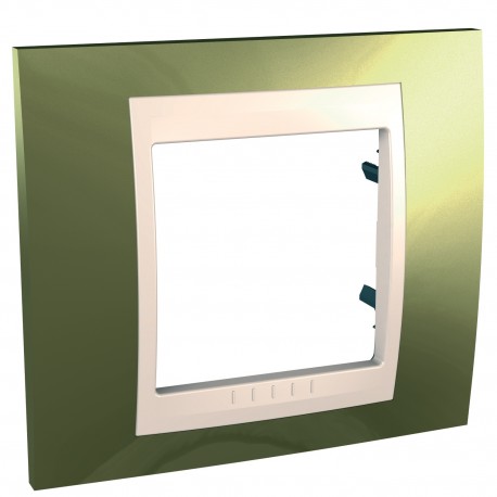UNICA PLUS ORO /MARFIL MARCO 1 ELEMENTO U66.002.504