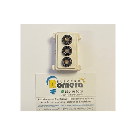 PLACA 1 ELEMENTO EUROPOLI BLANCA