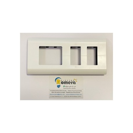 PLACA 1 ELEMENTO EUROPOLI BLANCA