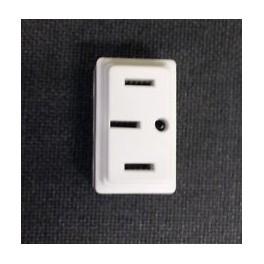BASE ENCHUFE III CON TT BLANCO EUNEA METROPOL