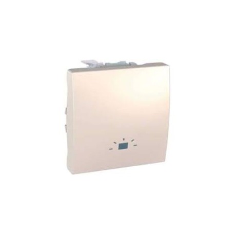 Pulsador ancho LUZ 10A marfil Schneider Unica U3.206.25L