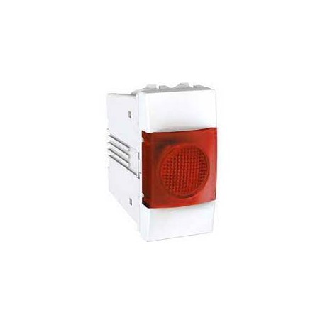 Unica - flat indicator lamp - 220 VAC - 1 m - green - ivory