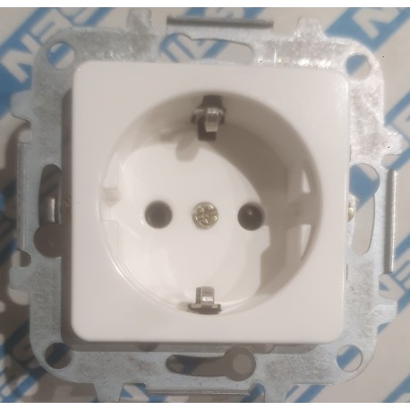 ENCHUFE SCHUKO 2P+T.T. 5188 BA BLANCO ALPINO