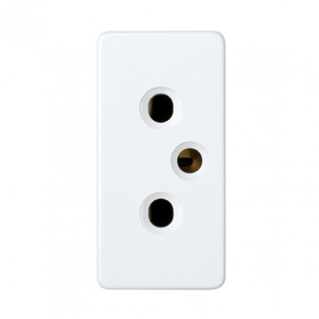Pulsador luz modulo estrecho blanco nieve