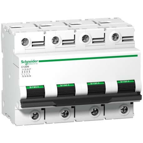 Interruptor magnetotérmico Acti9 C120N 4P 125 A curva C 10000 A/10 kA