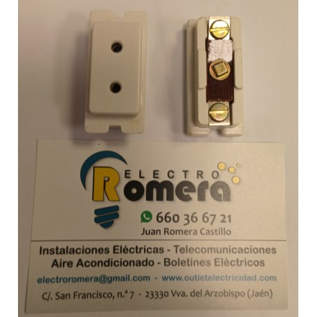 BASE ENCHUFE MIGNON 2A 250V 24430B SIMON 24 BLANCO