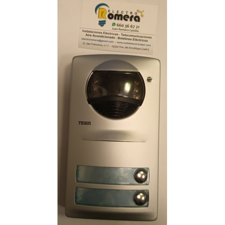 VIDEO PORTERO TEGUI SOLO MODULO DE CAMARA DE 2 LLAMADAS 6941