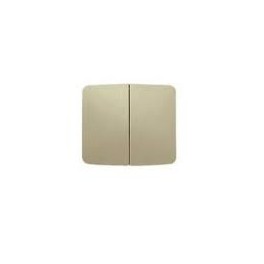 Tecla luz c/visor cobre saten