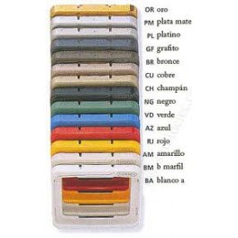 Marco tecla intermedio cobre saten 8270 CU