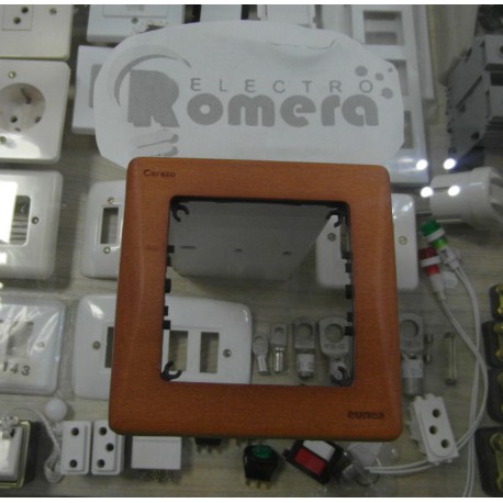 MARCO 1 ELEMENTO MADERA+ EMBELL WENGUE/CROMO