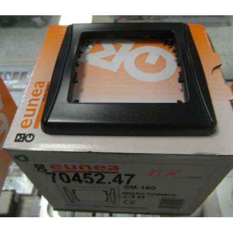 MARCO 1 ELEM.+EMBELLECEDORES SM180 PLATA ALUMINIO