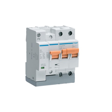 Protección combinada P+T, 2P, 6kA, 40A