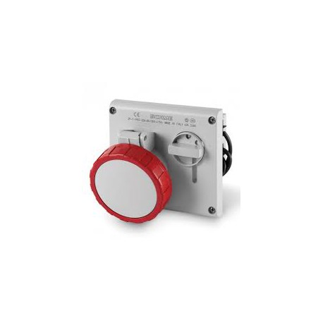 SCAME BASE ENCLAV. MEC. 3P+T IP67 32A 6h