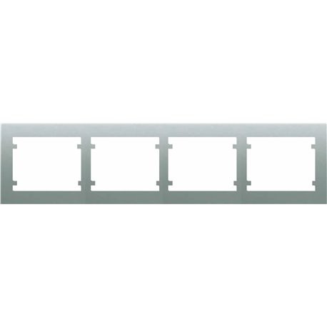 MARCO 4 ELEMENTOS HORIZONTAL ALUMINIO MERCURIO