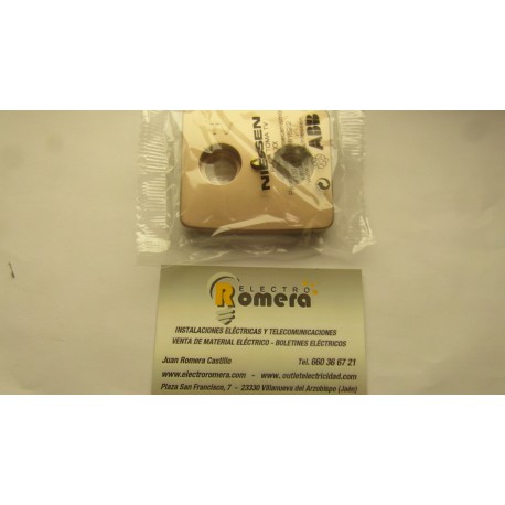 Tapa para toma TV - r cobre