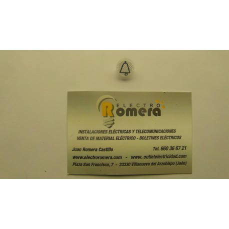 SIMBOLO PULSADOR TIMBRE MATERIA ESTANCO EMPOTRABLE