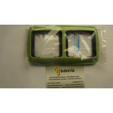 MARCO 2 ELEMENTOS HORIZONTAL SERIE ARCO VERDE PISTACHO 