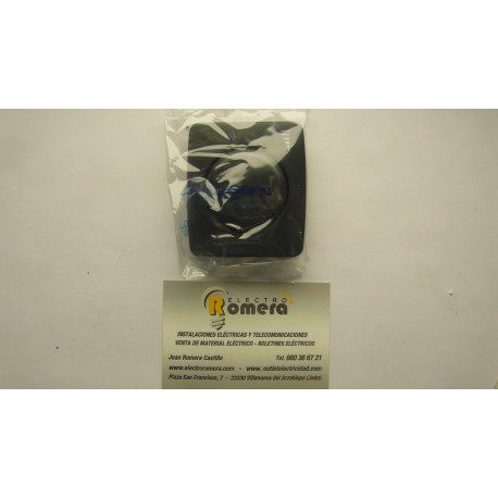 TAPA MAS BOTON REGULADOR DE INTENSIDAD SERIE ANTRACITA 